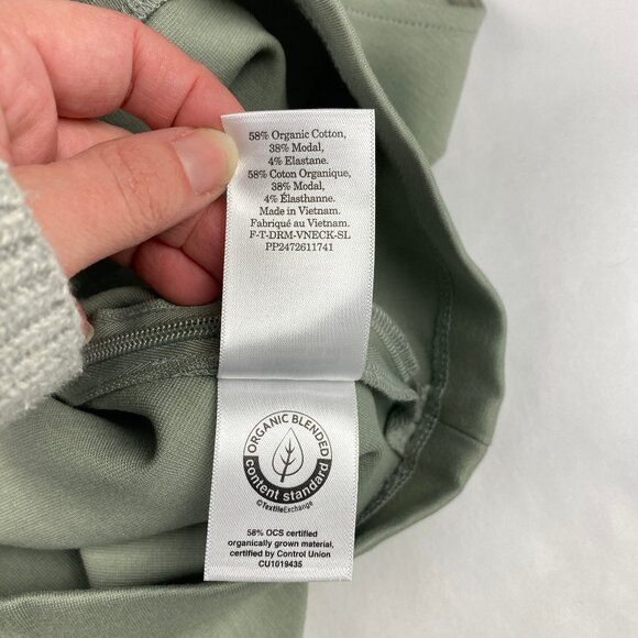 NWT Everlane The Dream V-Neck Tank Top Women's Size Large Green - Picture 13 of 13